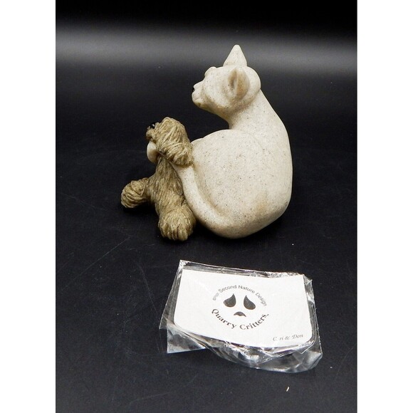 Quarry Critters Cari & Don Cat Puppy Dog Second Nature Design 2001 No 46482 - Picture 3 of 9